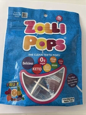 全新棒糖清洁牙齿棒棒糖抗腔无糖糖果天然水果 — 第 1/2 张图片