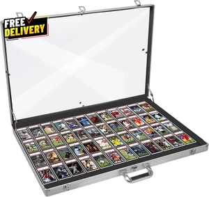 Aluminum Glass Display Case for Cards XL Large Table Top Display Case with Lock - Picture 1 of 5