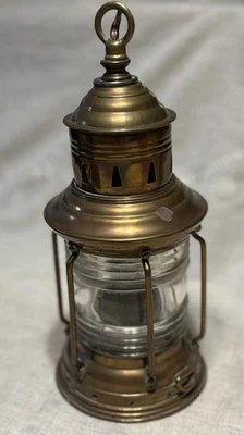 Brass Marine Lamp - Decorative Only. Missing Cord.  - Image 1 of 4