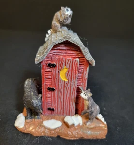 Lemax Villaggio di Natale Città Fuori Casa Predoni 24492 Fauna Selvatica Procioni Orso - Foto 1 di 7