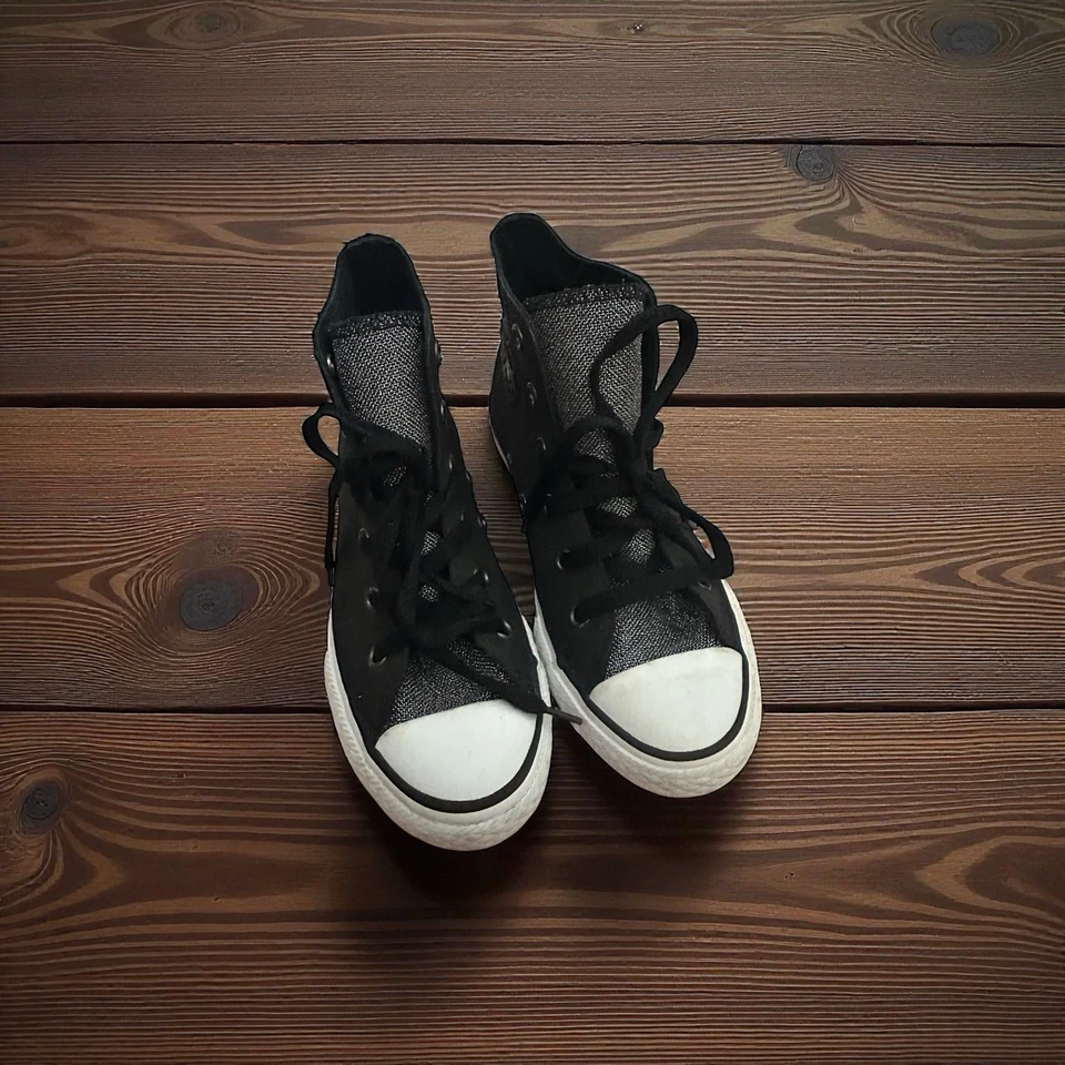 Zapatos Converse Chuck Taylor All Star Hi Top Negros 662297C Talla 1 Cuero Juvenil Foto 1 de 4