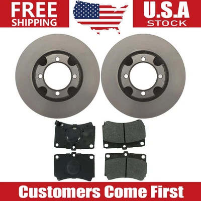 Juego de rotores de freno delanteros + pastillas de freno para 1986 1987 1988 1989 Mazda 323 Foto 1 de 4
