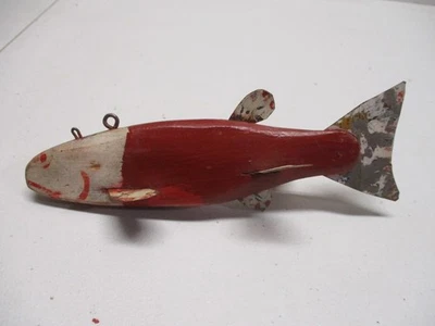 1940s PEARL BETHEL~ FISH SPEARING DECOY~ICE FISHING LURE - Image 1 of 4