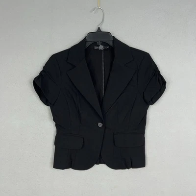 Blazer Rampage Vintage Mujer Mediano Negro Minimalista Neutro Cápsula Años 90 Y2K Foto 1 de 4