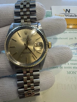 Rolex Datejust 16013 - 36mm Champagne Dial With Papers - Image 1 of 4