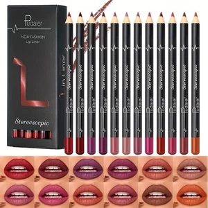 12 Colors Matte Mist Lipstick Lasting Non-stick Lip Gloss Lip Liner Set Makeup  - Picture 1 of 8
