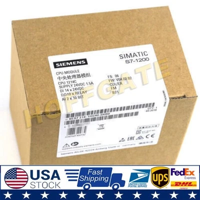 New Siemens 6ES7 214-1HG40-0XB0 6ES7214-1HG40-0XB0 SIMATIC S7-1200 CPU 1214C - Image 1 of 3