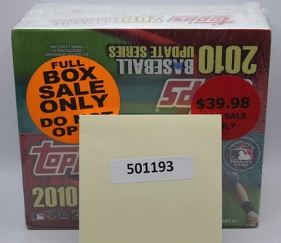 (501193) Topps 2010 Baseball UPDATE SERIES Factory Sealed 24 packs/12 cards per - Image 1 of 4