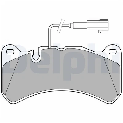 Delphi Bremsbelagsatz Bremsklötze vorne 77369176 77368542 77367664 | 637428 - Bild 1 von 2