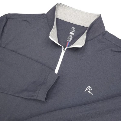 RHOBACK Mens XXXL Dark Gray Quarter Zip Long Sleeve Pullover Shirt - Image 1 of 4