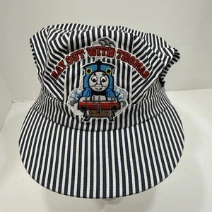 Thomas the Train Conductors Hat Day Out with Thomas Striped Railroad Cap stretch - Picture 1 of 4
