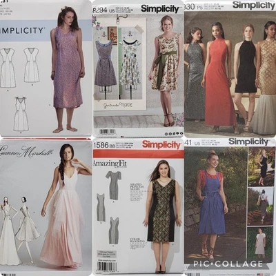 Simplicity UNCUT! U-PICK! DRESSES Sewing Patterns for Women Plus Size Size 12-32 - Image 1 of 2