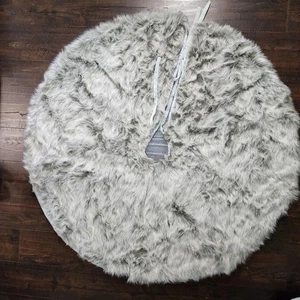 Wondershop Kunstfell Baum Rock - (47") Target grau weiß rustikal Bauernhaus Weihnachten - Bild 1 von 10