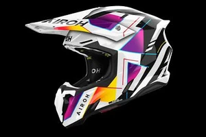 Airoh Twist 3 Rainbow Gloss Adult MX Helmet Motocross Off-Road Enduro Racing - Picture 1 of 3