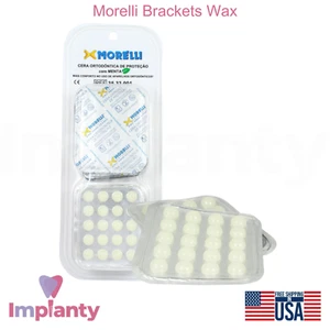 Brackets dentales Morelli cera color claro agradable sabor menta alivio instantáneo - Imagen 1 de 4