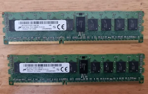 Micron 16Gb (2x 8GB) DDR3 1Rx4 PC3- 14900R RAM pulled from working desktop - Picture 1 of 5