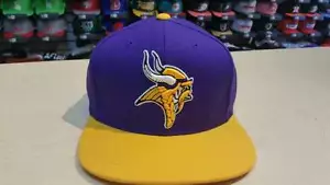 NFL Minnesota Vikings Team Logotipo 2 Tonos Retro Snapback Gorra Sombrero - Imagen 1 de 4
