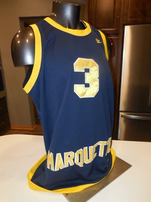 Nike Elite Marquette Golden Eagles Stitched Jersey -Dwyane Wade #3- Size XL -NEW - Image 1 of 4