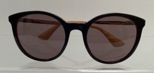 Prada SPR 17S Sunglasses Pink Black 53 21 140 2N Genuine ZigZag Round Designer - Picture 1 of 18