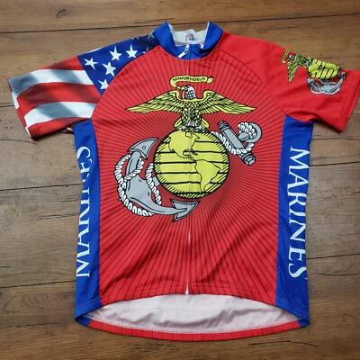 Ropa deportiva 83 para hombre mediana camiseta de ciclismo marines SS bolsillos para bicicleta de carretera Foto 1 de 4