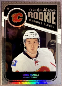 2011-12 OPC Marquee novato arco iris paralelo #593 Greg Nemisz Calgary Flames - Imagen 1 de 1