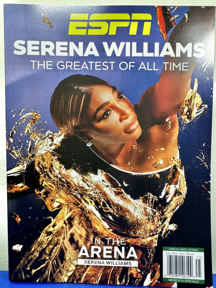 ESPN MAGAZINE SERENA WILLIAMS 2024 TENNIS GOAT GREATEST OF ALL TIME MEREDITH
