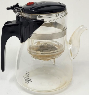 Veitron KS50 650ML Glass Teapot Tea Diffuser Pot Heat Resistant Borosilicate VTG - Image 1 of 4