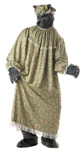 Big Bad Grandma Wolf Granny Red Riding  Werewolf Adult Costume - Picture 1 of 1