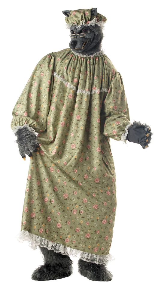 Big Bad Grandma Wolf Granny Red Riding  Werewolf Adult Costume - Image 1 of 1