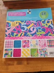 DCWV Scrapbook Pages 48 Sheets 12x12" Printed Cardstock "The Countdown Stack" - Picture 1 of 3
