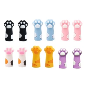 6Pcs Cats Claw Pencil Caps Chewing-proof Silicone Pencil Tip Protectors for Kids - Picture 1 of 11