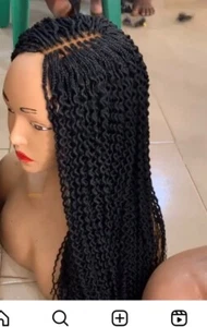 braided wigs, glueless in colour black 1b and natural black - Picture 1 of 4