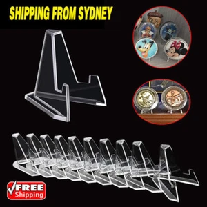 20PCS Acrylic Clear Stand for Trading Card PSA Pokemon Card Holders Small Stand - Picture 1 of 11