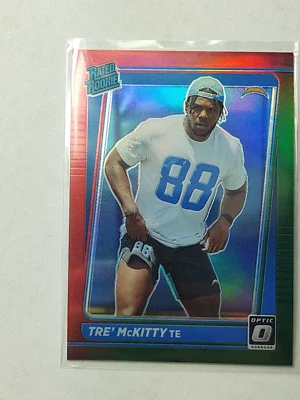 2021 PANINI OPTIC RATED ROOKIE GREEN RED TRE MCKITTY FOOTBALL CARD #P-304 - Image 1 of 2