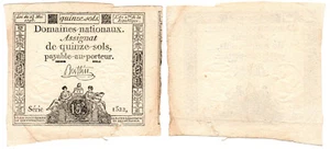 France 15 Sols P#A69b (23.05.1793) Domaines Nationaux XF - Picture 1 of 3
