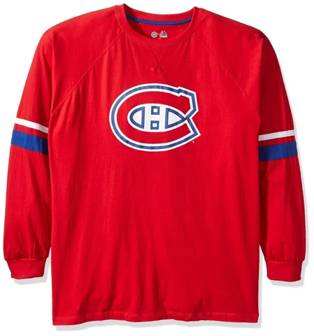 Profile Big & Tall NHL Montreal Canadiens Short Sleeve High Density Tee, 4X, Red Cover