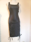 Zaful Forever Young New w/Tag Faux Leather Dress  Sz 4 Bust 31" Drawstring sides