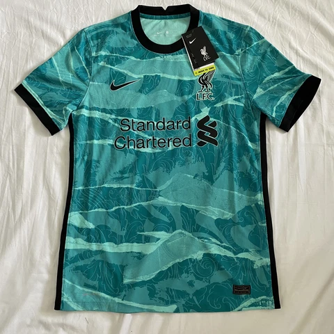 Nike Liverpool FC 2020/2021 Away Jersey Turquoise CZ2635-354 Men’s Size Medium Cover