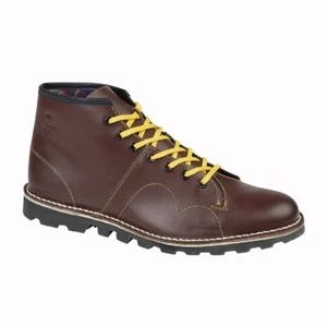 Botas de Mono Grafters Unisex Originales Retro Cuero Vino Clásicas 1960 - Imagen 1 de 2
