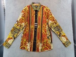 Barabas Herren Luxus Griechisch L/S Knopfleiste Hemd Größe Large Neu mit Etikett - Bild 1 von 16