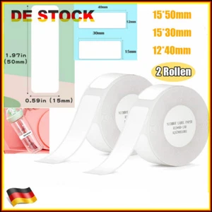 2stk NIIMBOT D110/D11/D101 Etiketten Selbstklebend zum Beschriften - Afbeelding 1 van 13