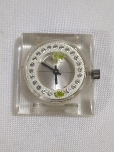 Vintage Mount Royal Plastic Acrylic Manual Wind Wrist Watch Rare Watch Repair - Picture 1 of 8