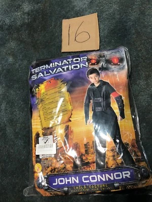 Jaqueta/calça Terminator Salvation Soldier 2 peças meninos med 8-10 fantasia NOVO rubis - Imagem 1 de 3