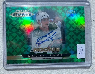2021-22 Upper Deck Stature Calen Addison Auto Parallel Rookies Card /25 - Image 1 of 3