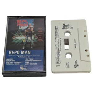 REPO MAN Cassette Tape 80s Punk ORIGINAL SOUNDTRACK BLACK FLAG IGGY POP FEAR - Foto 1 di 2