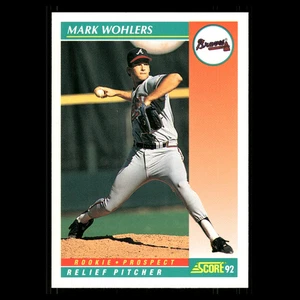 Tarjeta de béisbol Mark Wohlers #759 1992 Score Atlanta Braves MLB - Imagen 1 de 3