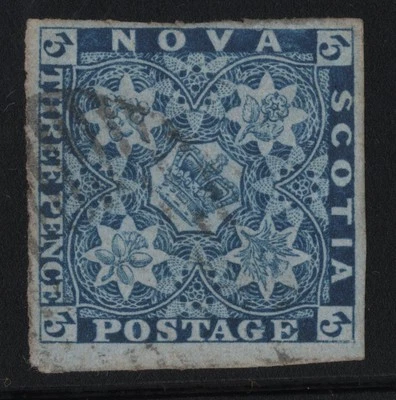 #3 Nova-Scotia Canada used  well centered 4 margins - Image 1 of 2