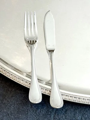 CHRISTOFLE MALMAISON SILVERPLATED FISH SET 12 PCS/ 6 PEOPLE  "BRAND NEW" - Image 1 of 4