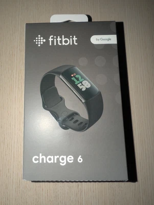 Fitbit Charge 6 Fitness Tracker - Obsidian / Aluminium Schwarz NEU OVP - Bild 1 von 2