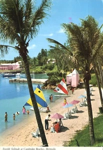 Cartolina timbrata Cambridge Beaches Somerset Resort veduta aerea 1976 Bermuda - Foto 1 di 2